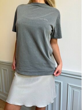 Djerf Avenue Straight Fit T-shirt Washed Grey